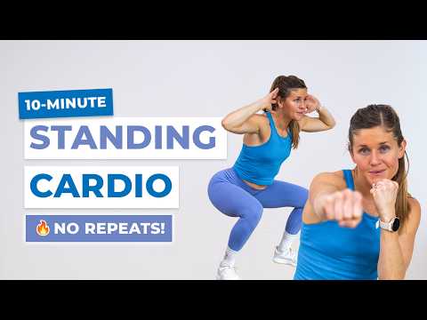 10-Minute Low Impact Cardio (All Standing, No Equipment)