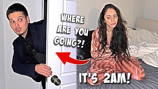 SNEAKING OUT OF THE HOUSE AT 2AM PRANK ON GIRLFRIEND! *SHE WASN'T HAVING IT*