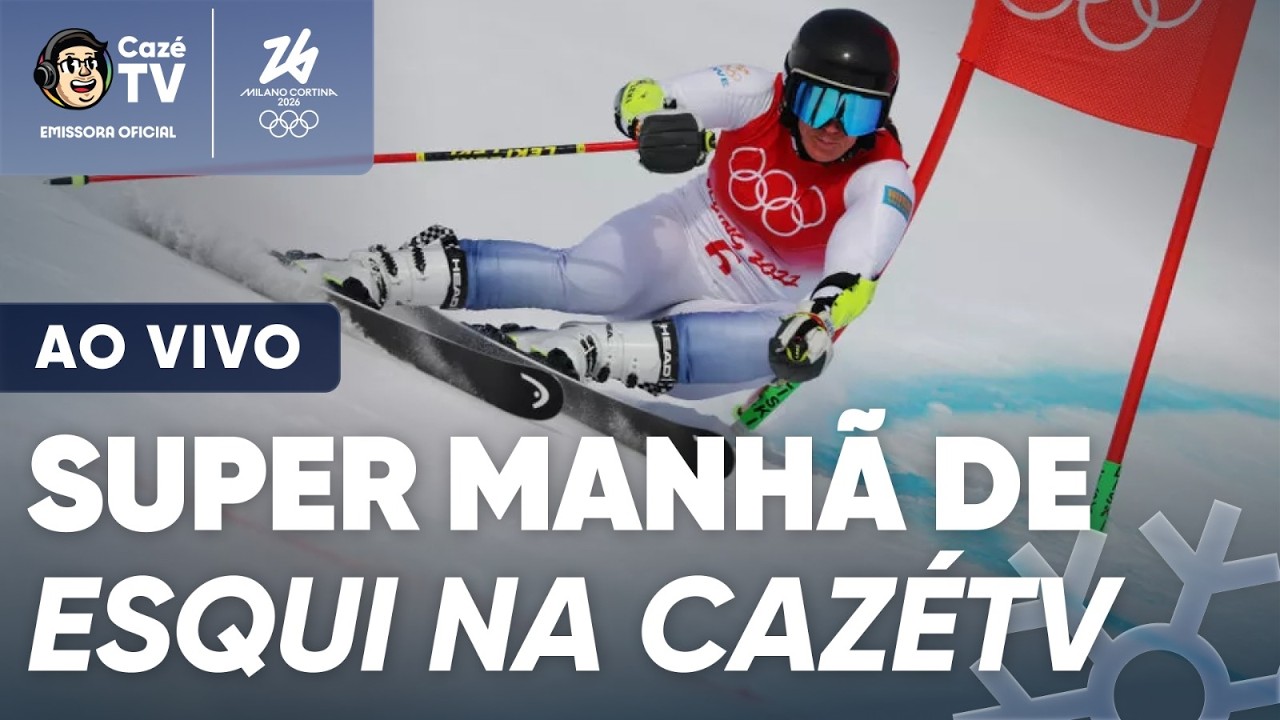 AO VIVO SUPER MANHÃ DE ESQUI NA CAZÉTV | OLIMPÍADAS DE INVERNO 2026