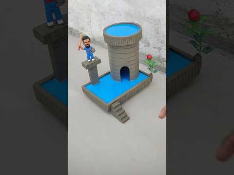 destroying a beautiful miniature clay house 😱#shorts