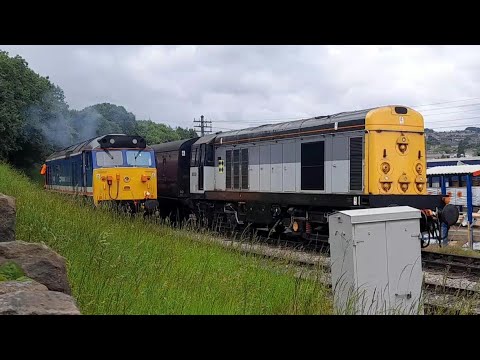 20031 At Keighley With 50026 Nicely Timed Start up.