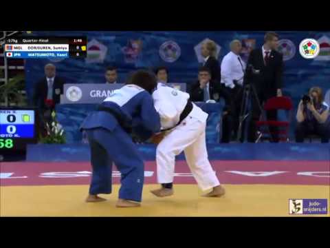 Judo 2014 Grand Prix Budapest: Dorjsuren (MGL) - Matsumoto (JPN) [-57kg] QF