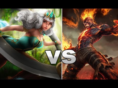 Qiyana vs Brand oynanış