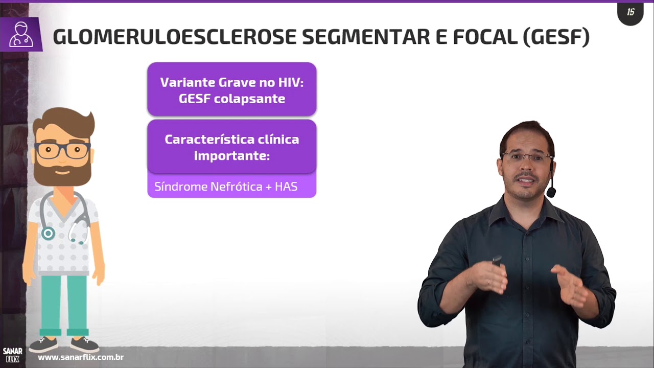 Glomerulopatias - Síndrome nefrótica - Aula de nefrologia SanarFlix