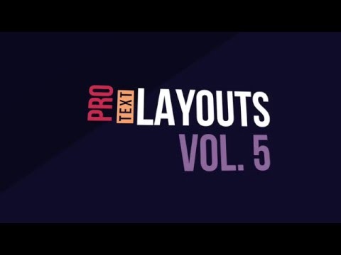 Pixel Film Studios - ProText Layouts Vol. 5 - Kinetic Text Layouts - Final Cut Pro X