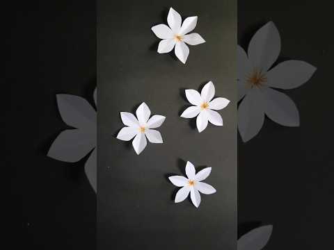 Easy Paper flowers | How to make paper flowers | Flower Making | DIY Flower #shorts #flowers #diy