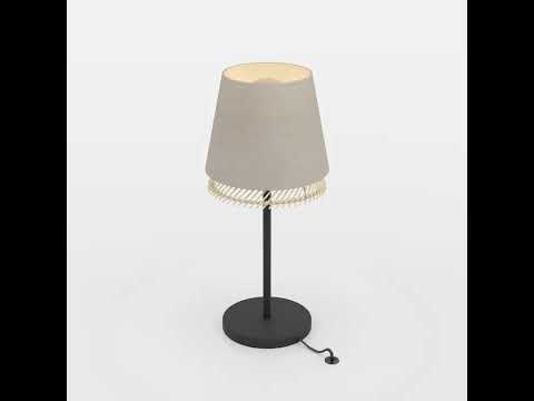 Gambar Eglo Tabley Lampu Meja E27 - Cokelat Natural