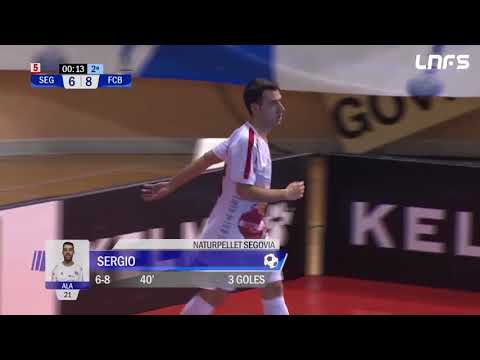 Gol Sergio (6-8) Naturpellet Segovia - FC Barcelona Lassa 1Div, J19