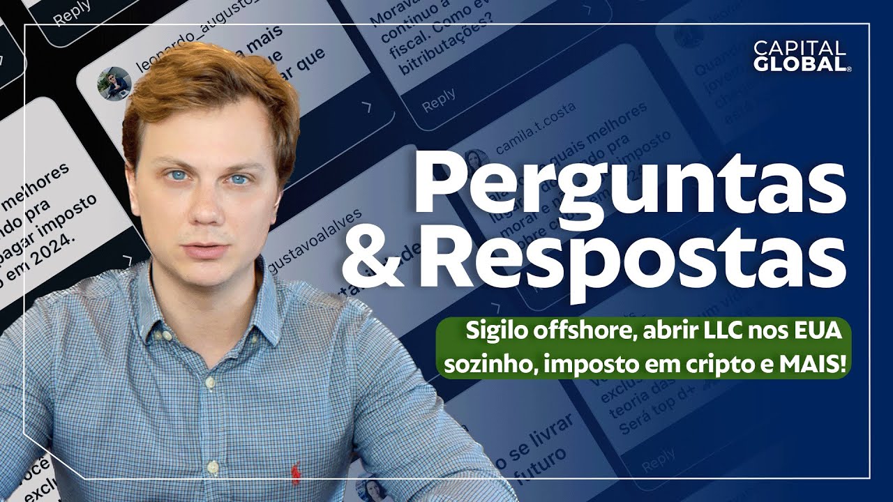 GRANDE RESET, o que fazer?; Abrindo LLC por si mesmo; Imposto CRIPTO; Sigilo OFFSHORE, e mais!