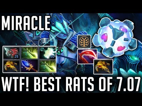 Miracle - WTF! Drow Ranger And IO Best Rat of Patch of 7.07 Dota2