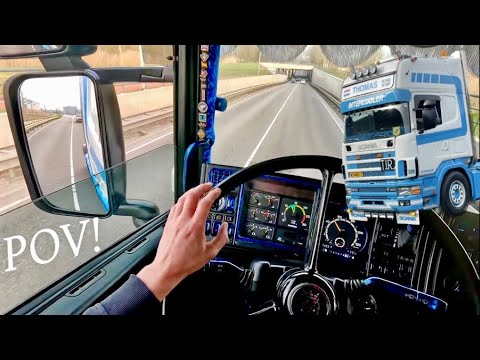 Thumbnail for JOIN ME POV DRIVING THIS LOUD SCANIA 164 580 V8 IN THE LEGENDARY PB KOK LIVERY [POV VLOG] by Truck