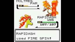 Pokémon Blue Version Colorized - Catching Moltres