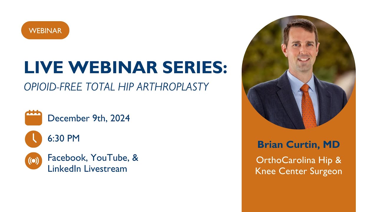 Opioid-free Total Hip Arthroplasty with Dr. Brian Curtin