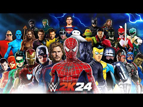 Superheroes Royal Rumble Match - WWE 2K24