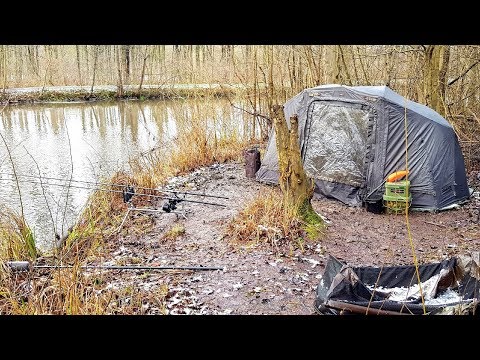 Karpfenangeln - VTB 34 -  Im Winter am kleinen Fluß #2