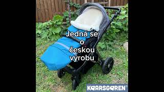 Zimní merino fusak do kočárku béžový Kaarsgaren