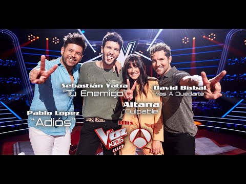 Mix La Voz Kids 2022 - Aitana, David Bisbal, Pablo López y Sebastián Yatra (Antena 3)
