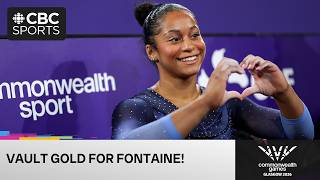 Lia-Monica Fontaine wins GOLD in the women's vault final on Day 4 of Glasgow 2026 Commonwealth Games