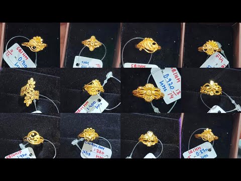 Gold Ring designs for women |1 Gram Gold Ring Designs |Gold ring designs for women simple ||