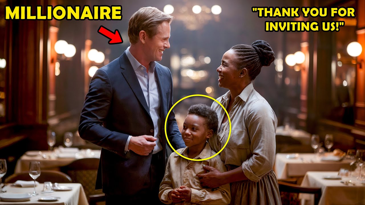 Millionaire Lets Homeless Boy Bring His Mother to His Restaurant, Stunned When He Sees Her…