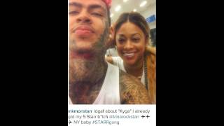 Ink Monstarr dating female rapper #Trina 5 Starr b!tc# #InkMonstarr #StarrgGang