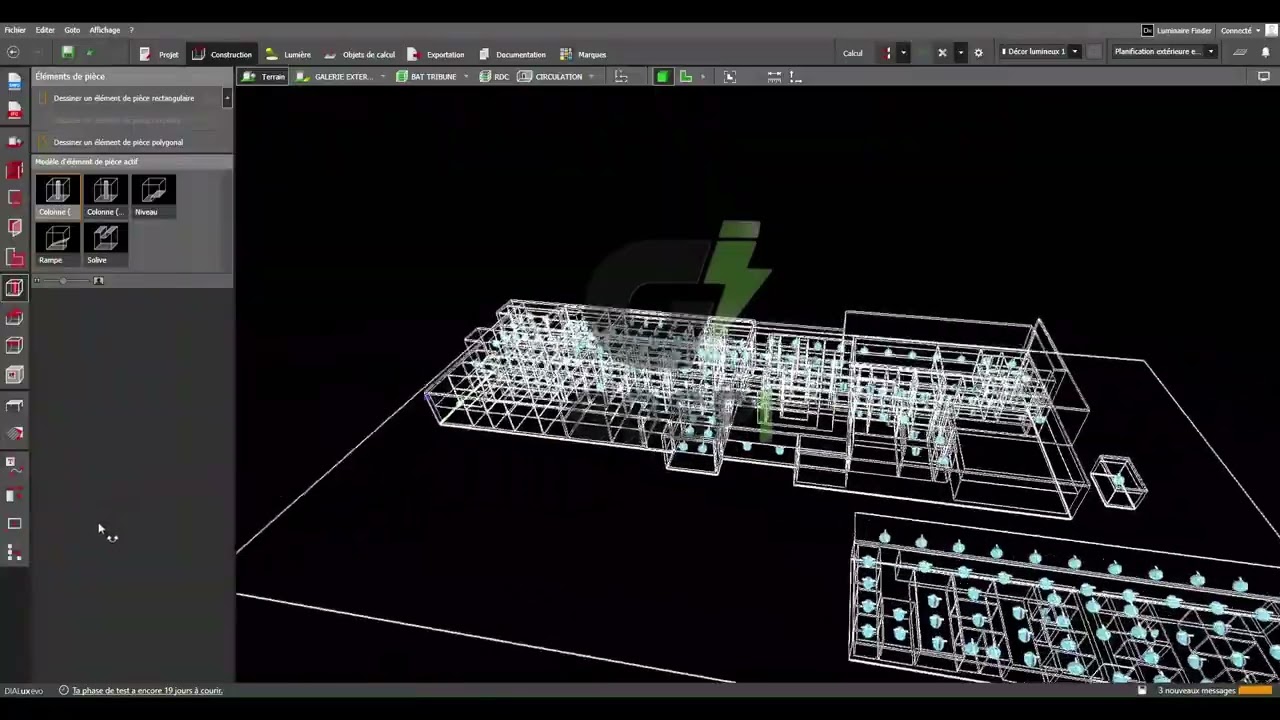 Projet d'éclairage ERP