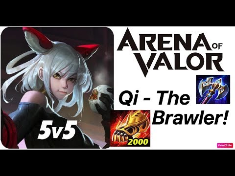 Qi - The Brawler JUNGLE GUIDE/GAMEPLAY - Arena of Valor