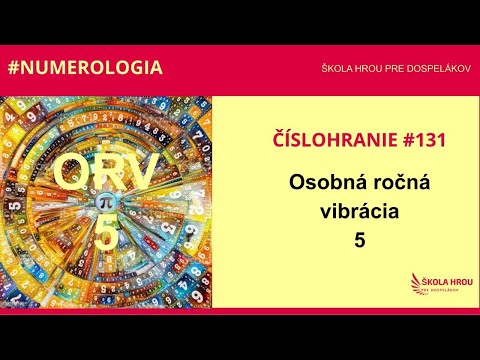 Číslohranie 131 - Osobná ročná vibrácia 5 (ORV)