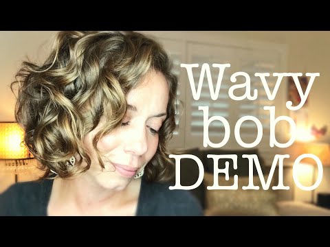 DEMO: Styling my wavy bob + Bounce Curl review |...