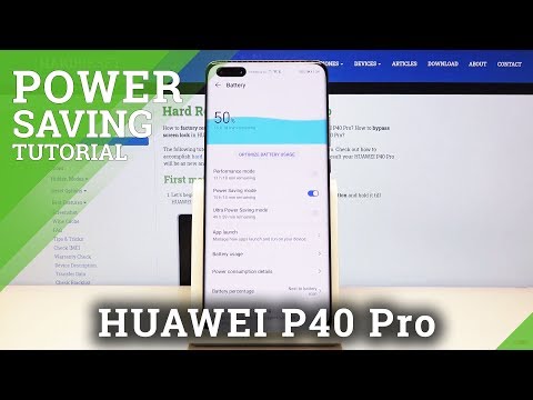 How to Activate Battery Saving Mode on Huawei P40 Pro – Save More Battery Power