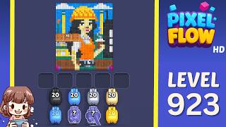 Pixel Flow Level 923 Solution Walkthrough