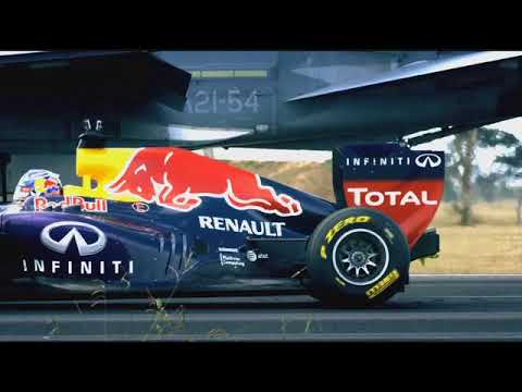 F/A 18 Fighter Jet Vs Red Bull Racing Formula 1 Car