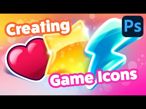 Game Icons Design | Photoshop tutorial