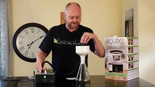 Buchner funnel filtration with the Source Turbo by ExtractCraft