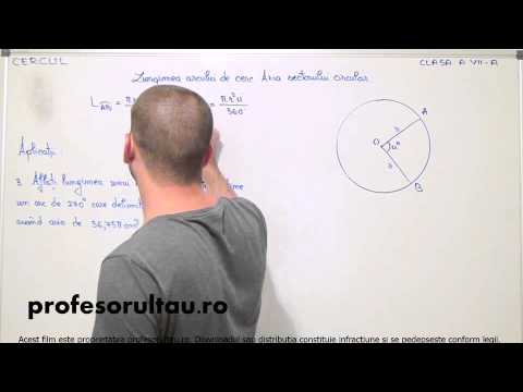 29   cls7   Cercul   lungimea arcului de cerc aria sectorului circular   exercitii   partea 3