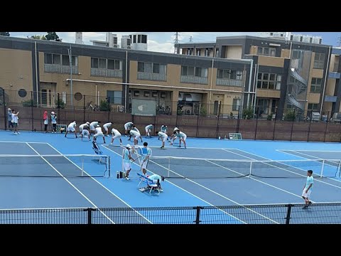 東洋学園大学男子硬式テニス部　関東大学テニスリーグ４部　第1戦　vs千葉大学