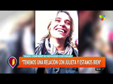 Guido Sardelli confirmó romance con Julieta Prandi