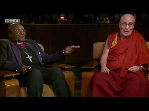 Dalai Lama and Desmond Tutu laughing