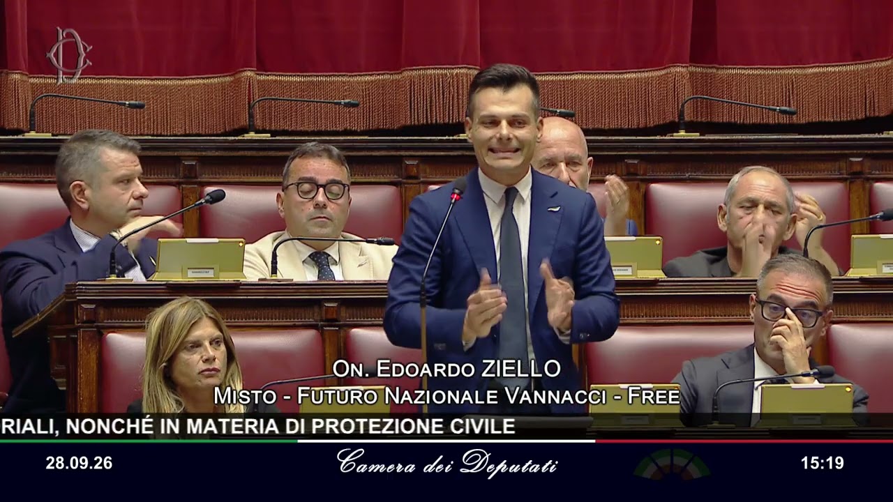 ZIELLO: «TUTTI CONTRO FUTURO NAZIONALE: IL NUOVO CAMPO LARGO DANNEGGIA LE FORZE DELL'ORDINE"