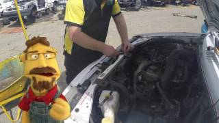 Removing parts at U Pull It SA