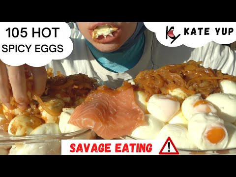 I EAT 105 SPICY HOT EGGS AND RAW SALMON