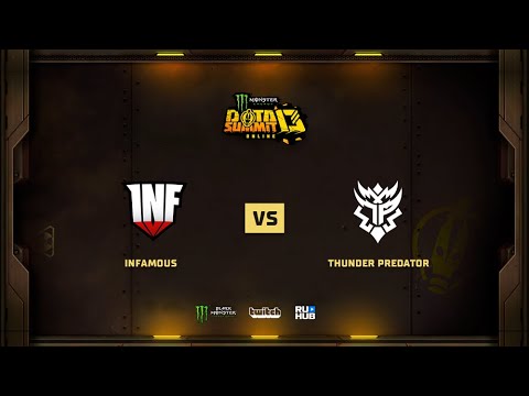 Infamous vs Thunder Predator, Monster Energy DOTA Summit 13: NA, bo2, game 2 [Mila]