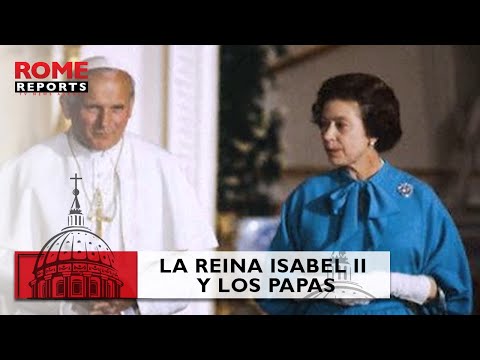 La Reina Isabel II  y sus encuentros con los Papas
