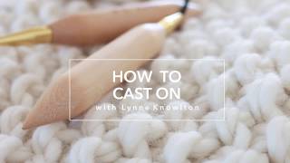 How to Cast On when knitting a chunky knit blanket