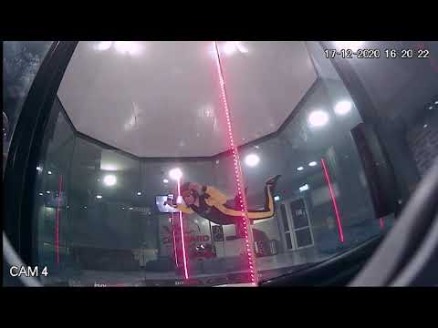 Indoor Skydiving Progression - Learning to belly fly, basic moves.