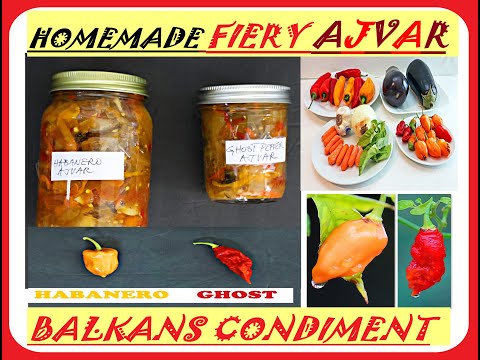 Homemade AJVAR – Balkans Vegetable Spread – Spicy Twist 🍆 🌶️🌶️🌶️