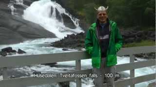 preview picture of video 'Norway by car: Husedalen-waterfalls (part 10/13)'