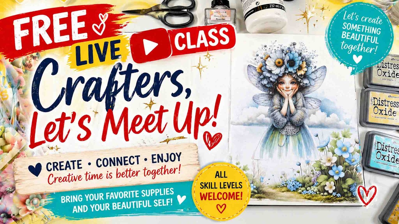 🌸 Join Me LIVE: A Free Creative Crafting Session for All Levels!