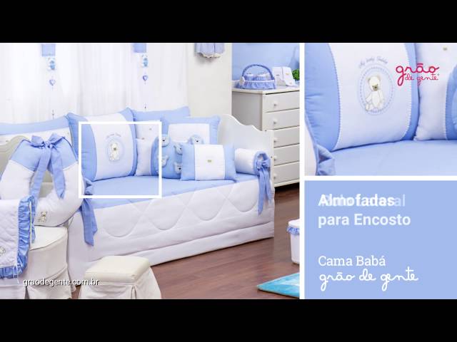 Kit Cama Babá Teddy Azul | Ref: 50364