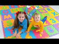 ABC Learn English Alphabet With Alicia And Alex Children Songs By Sunny Kids Songs